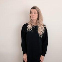 zwarte sweater jurk dames