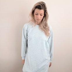 grijze sweater jurk dames