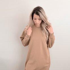 beige sweater jurk dames