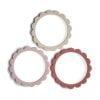 Teething rings bracelets Flowers Pink