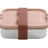 Roetsvrij stalen lunch box roze