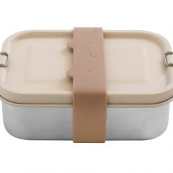 Roetsvrij stalen lunch box beige