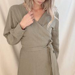 overslagjurk dames groen