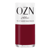 bottle of plant-based nail polish red