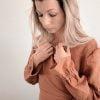 Rust Wrap Bluse Damen