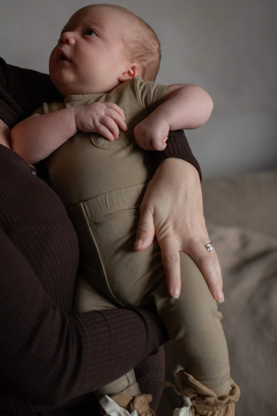 Plant Dyed Leggings - Oat - Glow baby leggings organic cotton