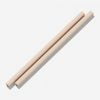 2 beige silicone straws