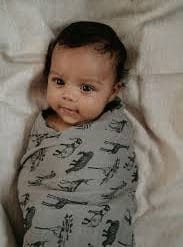 Hydrofiele doek Baby 80x80 cm Bio - Storm Grey