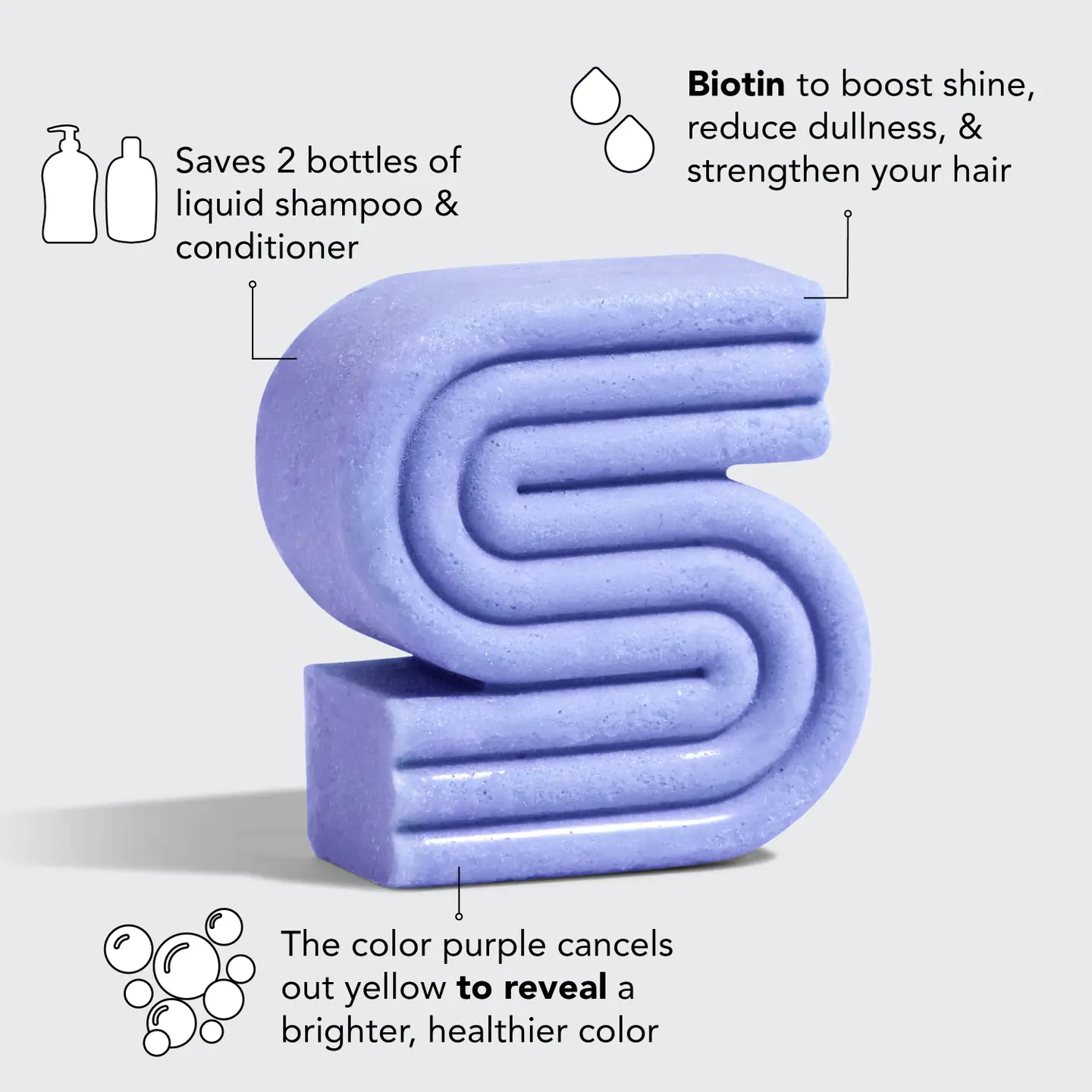 Paarse shampoo bar - Glow