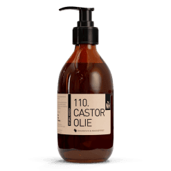 castorolie in glazen fles