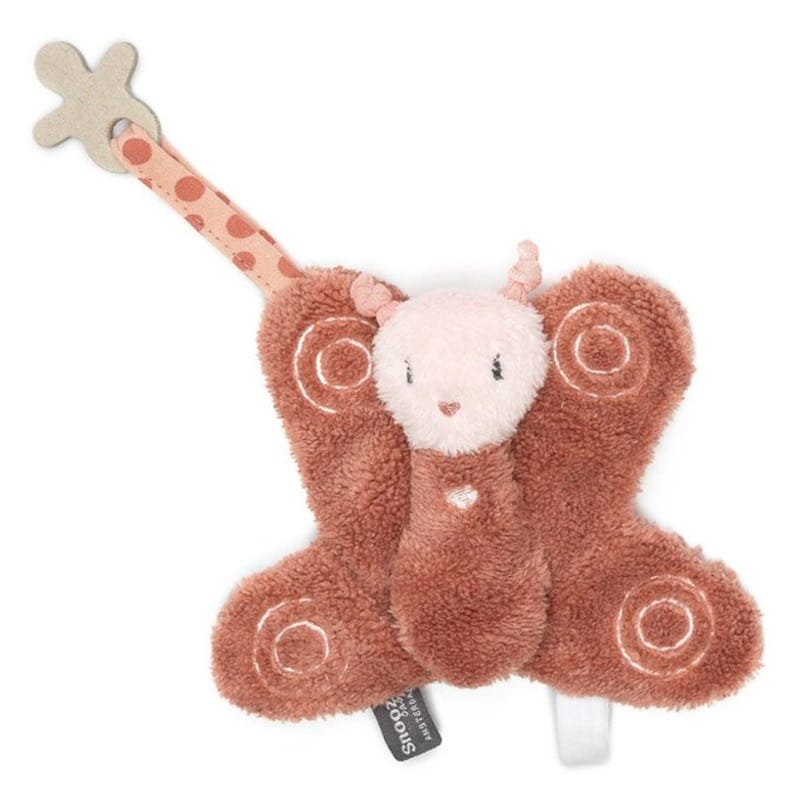 Snoozebaby-knuffeldoekje-vlinder-Bella-dusty-rose - Glow Snoozebaby-knuffeldoekje-vlinder-Bella-dusty-rose