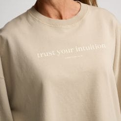 Zacht Oversized Sweatshirt van Biologisch Katoen - Pure Beige