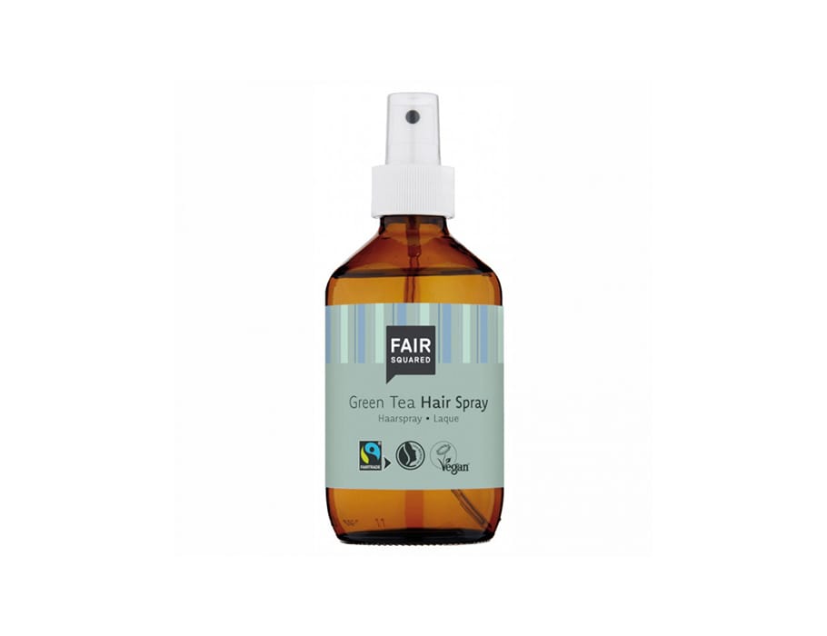 Fair Squared haarspray – 240 ml met groene thee en Fairtrade ingrediënten - Glow Fair Squared haarspray met groene thee – natuurlijke sterke hold voor elk haartype
