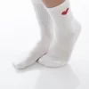 HIÄRTKEN tennis socks lilac with red heart made of organic cotton